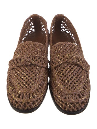 Alexandre Birman Raffia Loafers