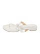 Alexandre Birman Leather Bow Accents Slides