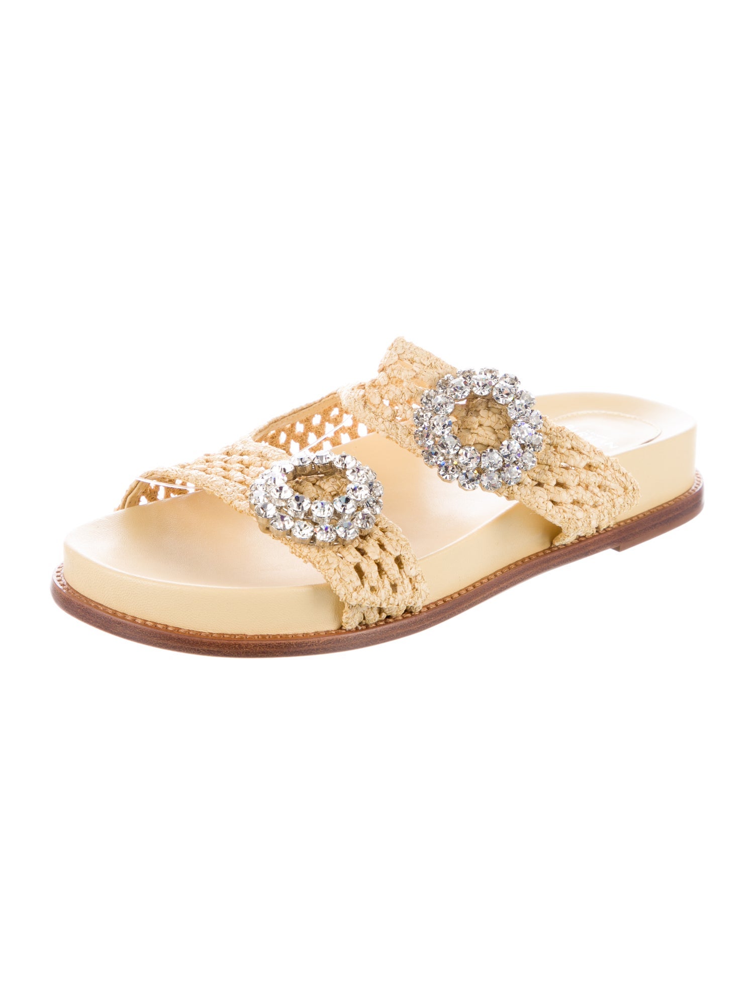 Alexandre Birman Raffia Slides