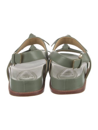 Alexandre Birman Leather Printed Slingback Sandals