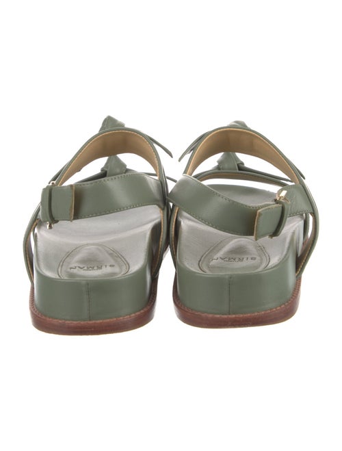 Alexandre Birman Leather Printed Slingback Sandals