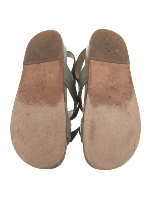 Alexandre Birman Leather Printed Slingback Sandals