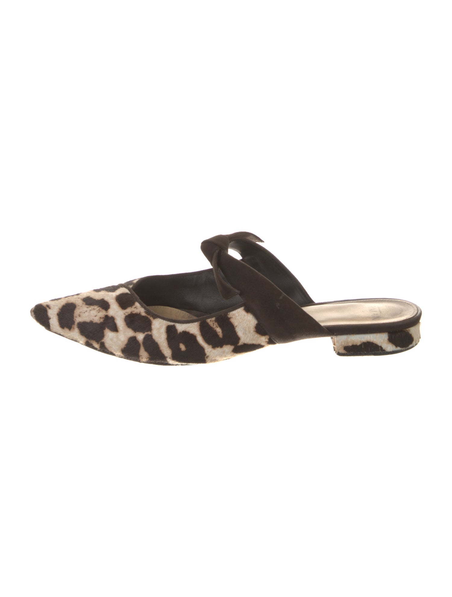 Alexandre Birman Ponyhair Animal Print Mules