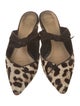 Alexandre Birman Ponyhair Animal Print Mules