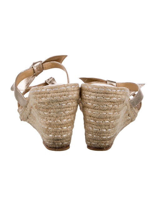 Alexandre Birman Leather Colorblock Pattern Espadrilles