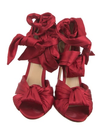 Alexandre Birman Satin Sandals