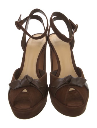 Alexandre Birman Suede D'Orsay Pumps