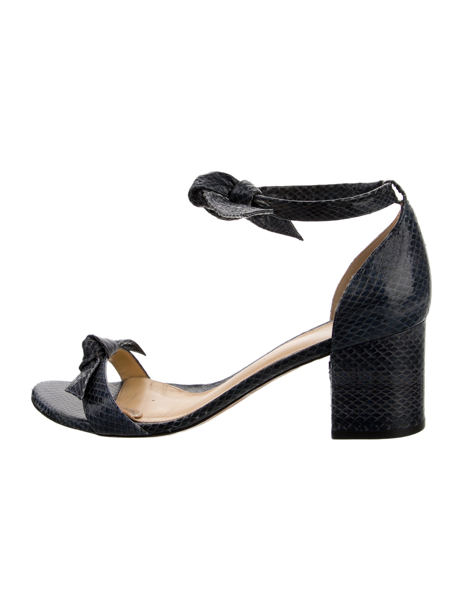 Alexandre Birman Leather Animal Print Sandals