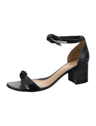 Alexandre Birman Leather Animal Print Sandals