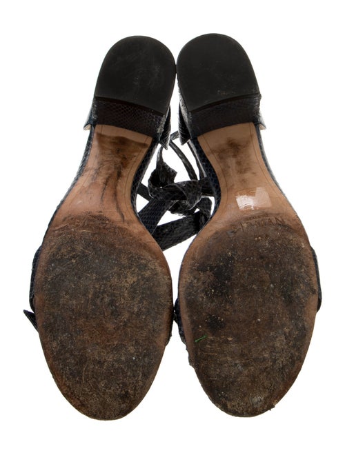 Alexandre Birman Leather Animal Print Sandals