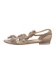 Alexandre Birman Satin Bow Accents Slingback Sandals