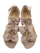 Alexandre Birman Satin Bow Accents Slingback Sandals