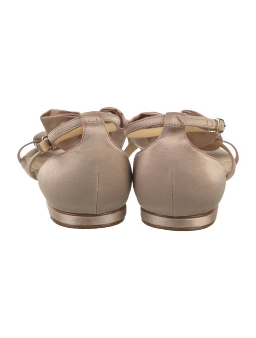 Alexandre Birman Satin Bow Accents Slingback Sandals