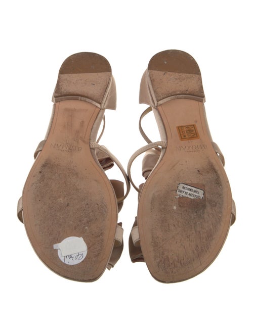 Alexandre Birman Satin Bow Accents Slingback Sandals