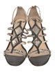 Alexandre Birman Snakeskin Animal Print Gladiator Sandals