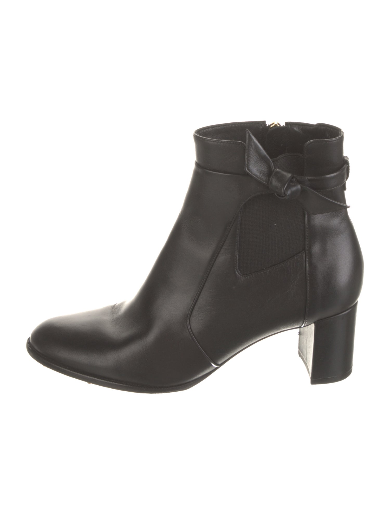 Alexandre Birman Leather Bow Accents Boots