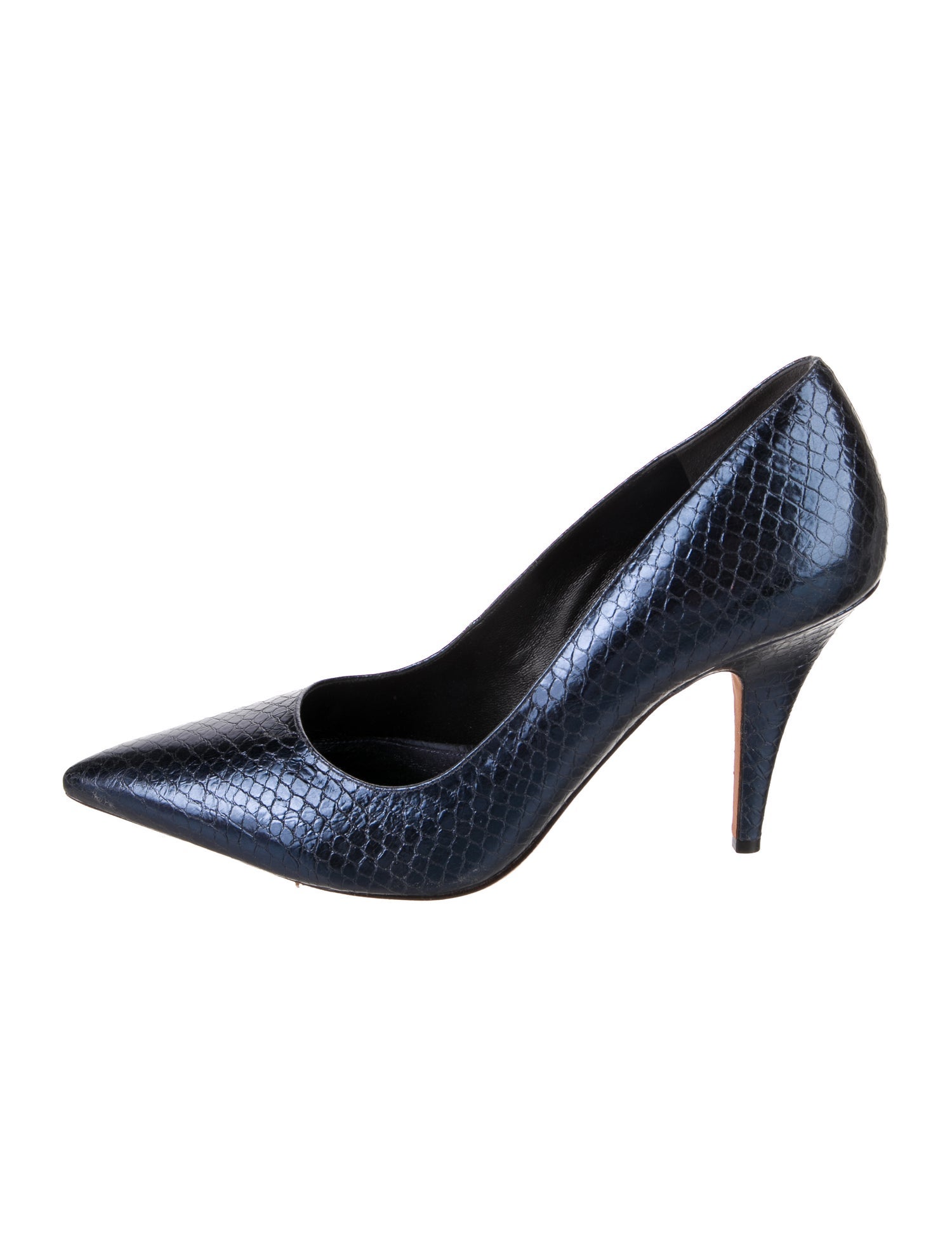 Alexandre Birman Embossed Leather Pumps