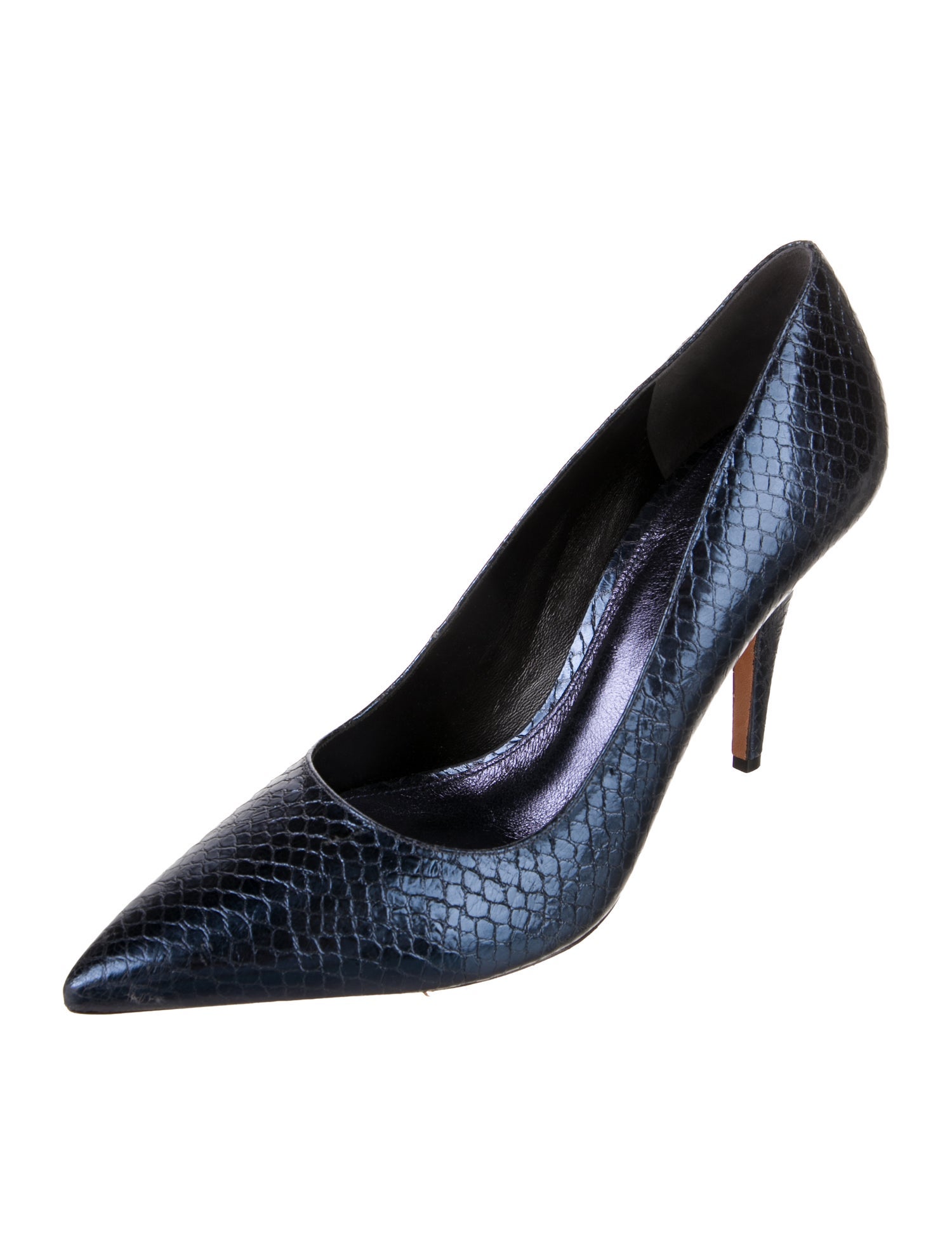 Alexandre Birman Embossed Leather Pumps
