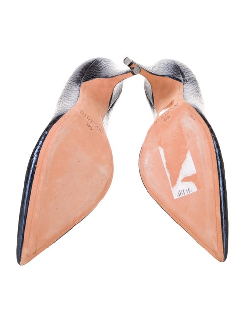 Alexandre Birman Embossed Leather Pumps