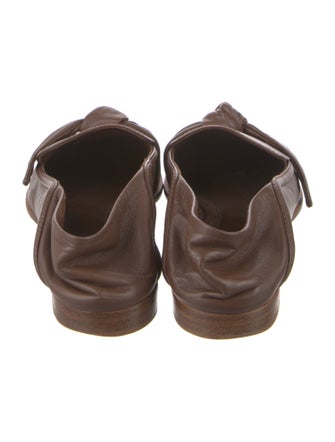 Alexandre Birman Leather Bow Accents Loafers