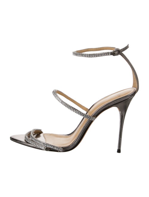 Alexandre Birman Leather Crystal Embellishments Sandals