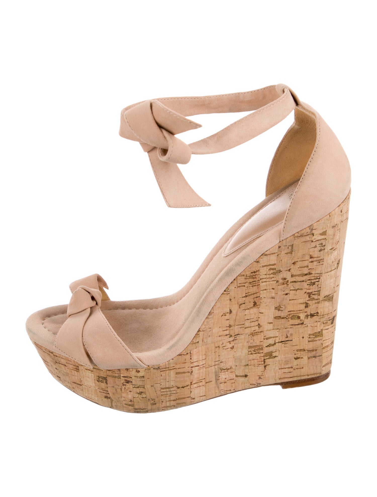 Alexandre Birman Suede Bow Accents Sandals