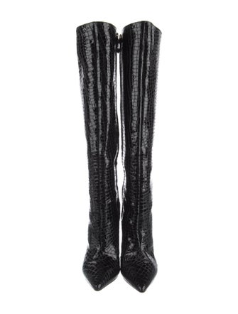 Alexandre Birman Embossed Leather Boots