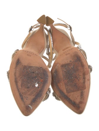 Alexandre Birman Suede Animal Print Slingback Sandals