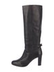 Alexandre Birman Leather Bow Accents Boots
