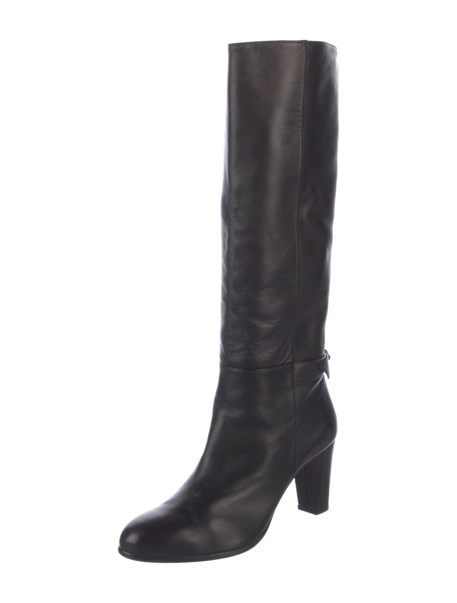 Alexandre Birman Leather Bow Accents Boots