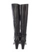 Alexandre Birman Leather Bow Accents Boots