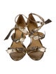 Alexandre Birman Leather Animal Print Sandals