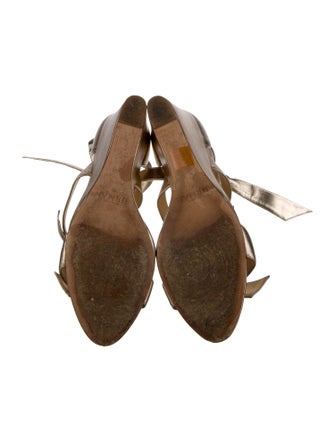 Alexandre Birman Leather Animal Print Sandals