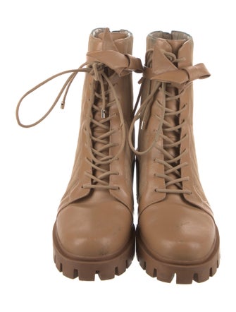 Alexandre Birman Leather Combat Boots