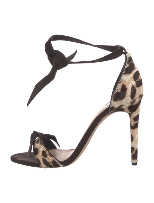 Alexandre Birman Ponyhair Animal Print Sandals
