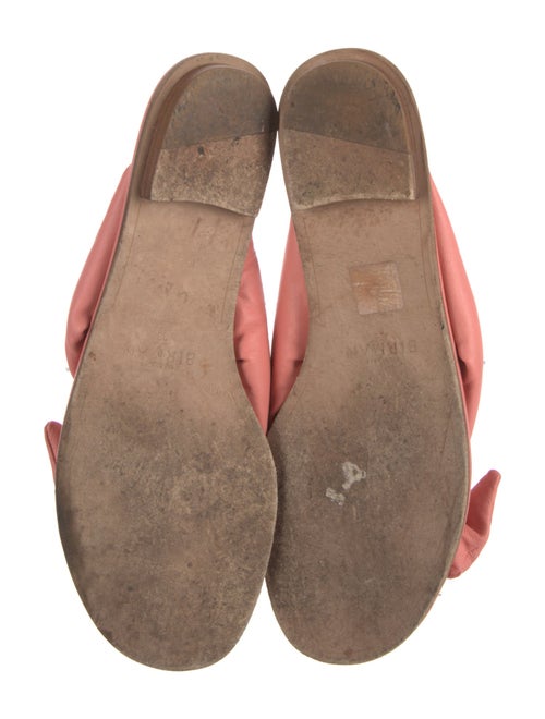 Alexandre Birman Leather Bow Accents Slides