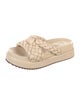 Alexandre Birman Leather Braided Accents Slides