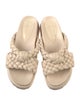 Alexandre Birman Leather Braided Accents Slides