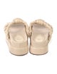 Alexandre Birman Leather Braided Accents Slides
