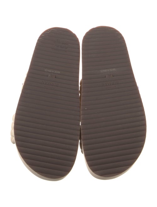 Alexandre Birman Leather Braided Accents Slides