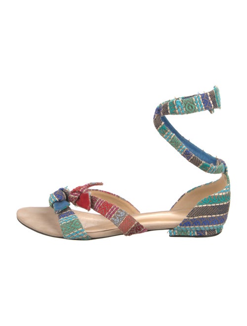 Alexandre Birman Raffia Striped Sandals