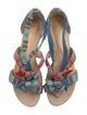 Alexandre Birman Raffia Striped Sandals