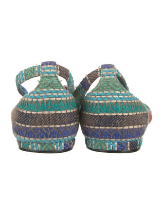 Alexandre Birman Raffia Striped Sandals