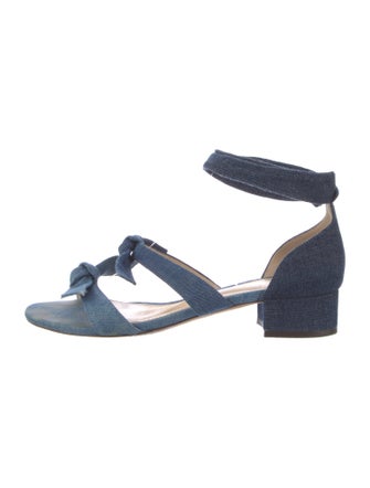 Alexandre Birman Denim Slingback Sandals