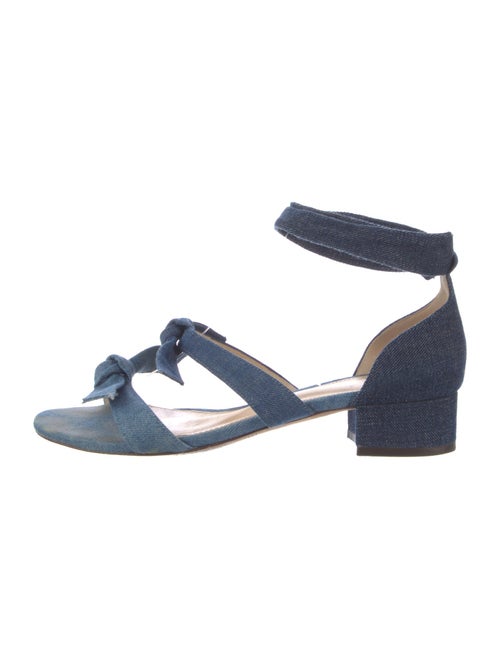Alexandre Birman Denim Slingback Sandals