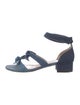 Alexandre Birman Denim Slingback Sandals
