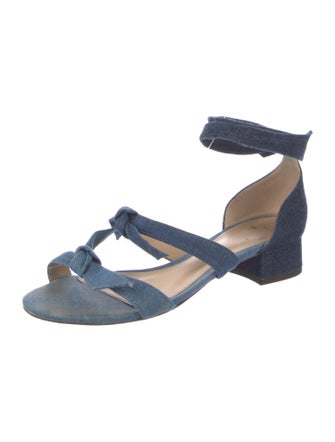 Alexandre Birman Denim Slingback Sandals