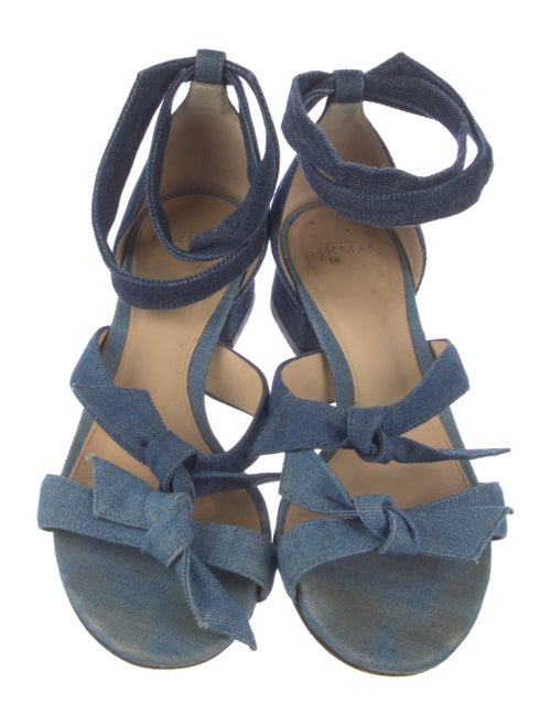 Alexandre Birman Denim Slingback Sandals