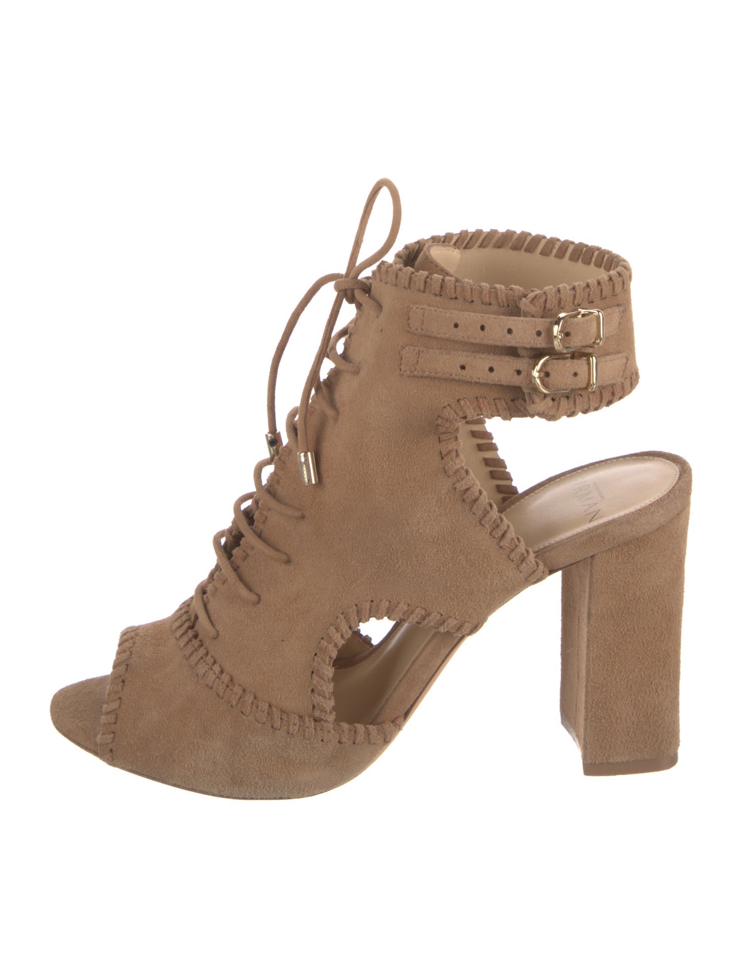 Alexandre Birman Suede Whipstitch Trim Slingback Pumps