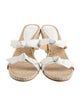 Alexandre Birman Leather Bow Accents Espadrilles